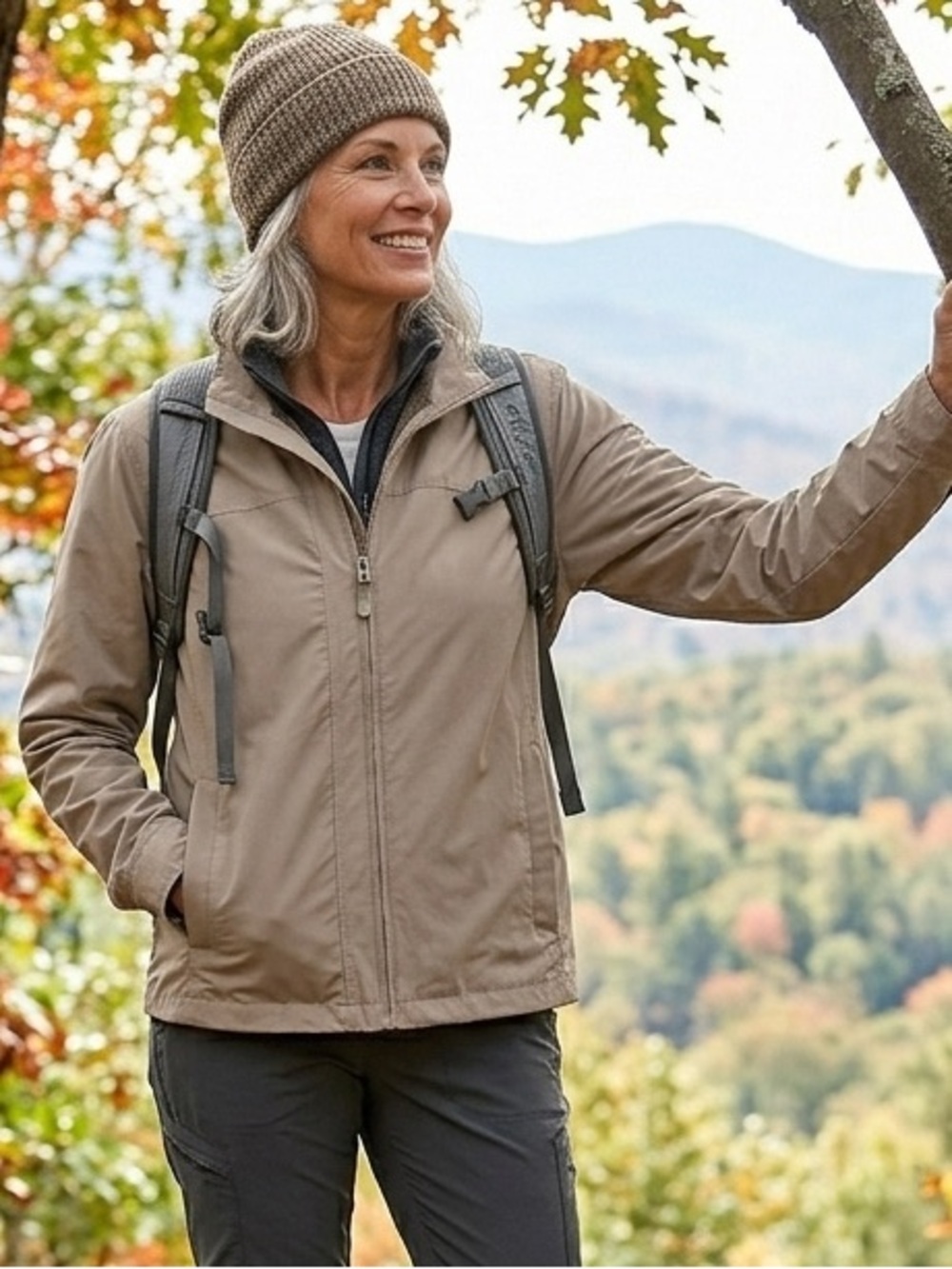 NWT Orvis Pack and Go Jacket Large Stone Travel Water Resistant Lightweight - Picture 2 of 8